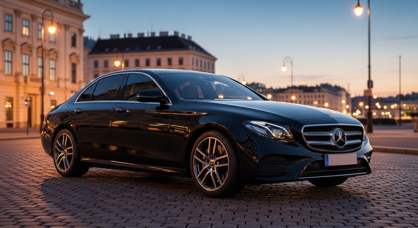Premium taxi and limousine vehicle in Austria